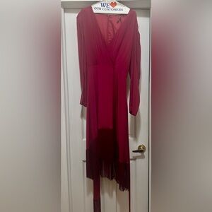 Kobi Halperin red fringe dress